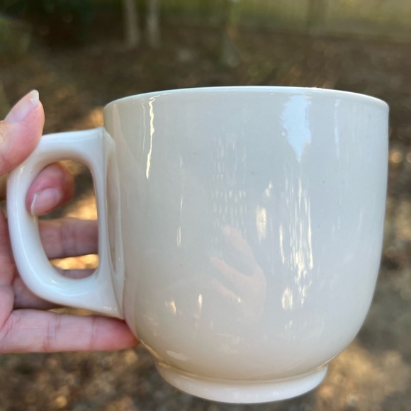 MODERN EXPRESSIONS Monogram M Green White Floral 17oz Ceramic Mug - Picture 5 of 7